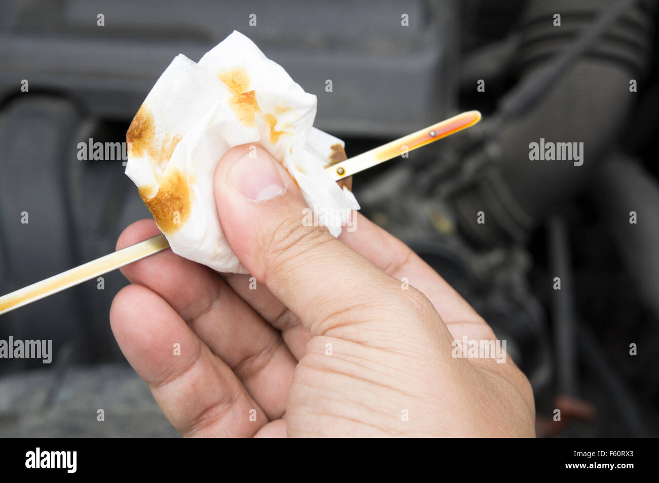 Maniglia assistenza lavoratore motore veicolo automobile Foto Stock