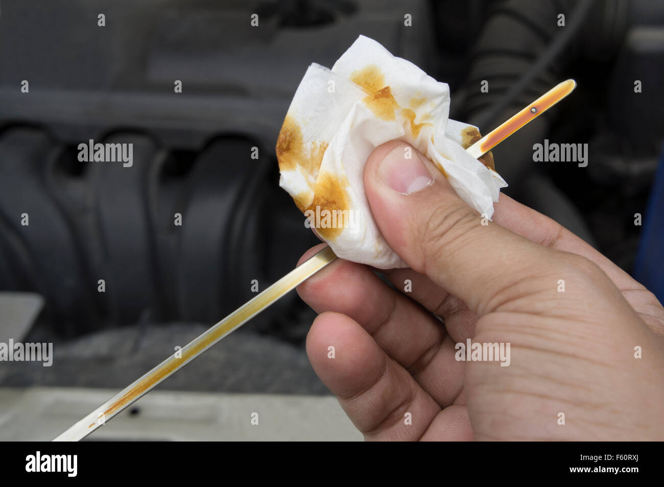 Maniglia assistenza lavoratore motore veicolo automobile Foto Stock