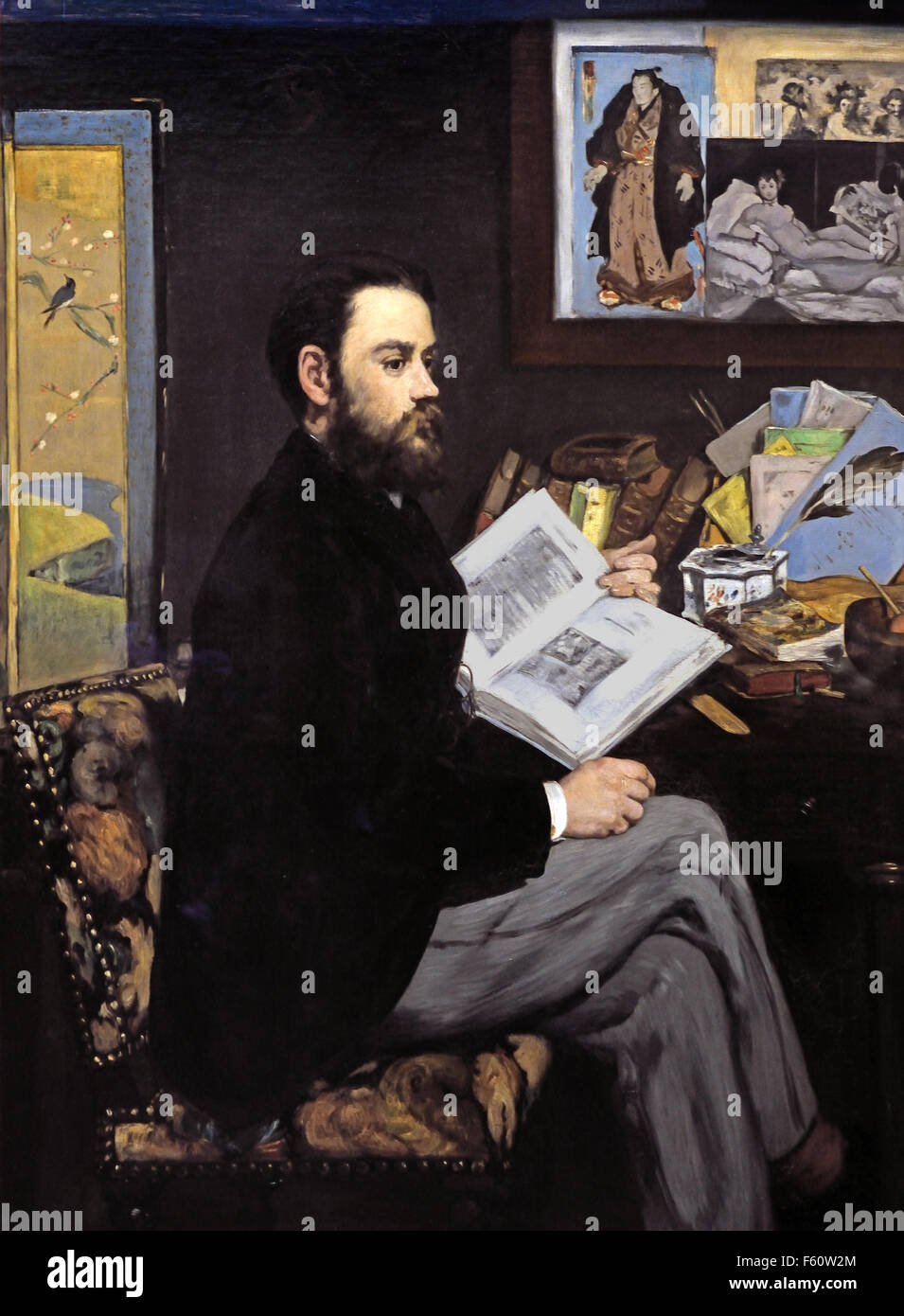 Emile Zola di Edouard Manet 1832 - 1883 Francia - Francese Foto Stock