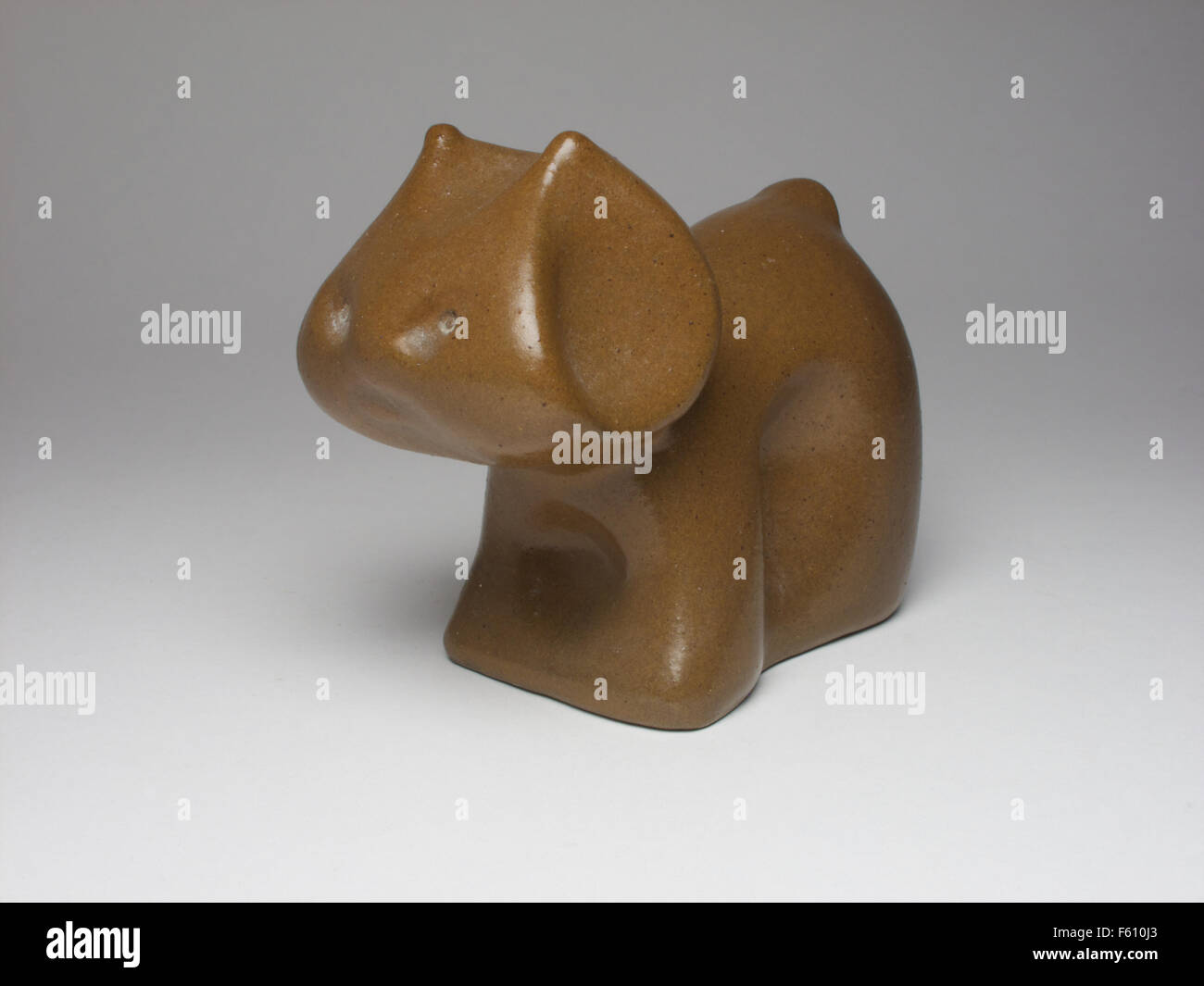 Metà secolo russo gatto in ceramica Foto Stock