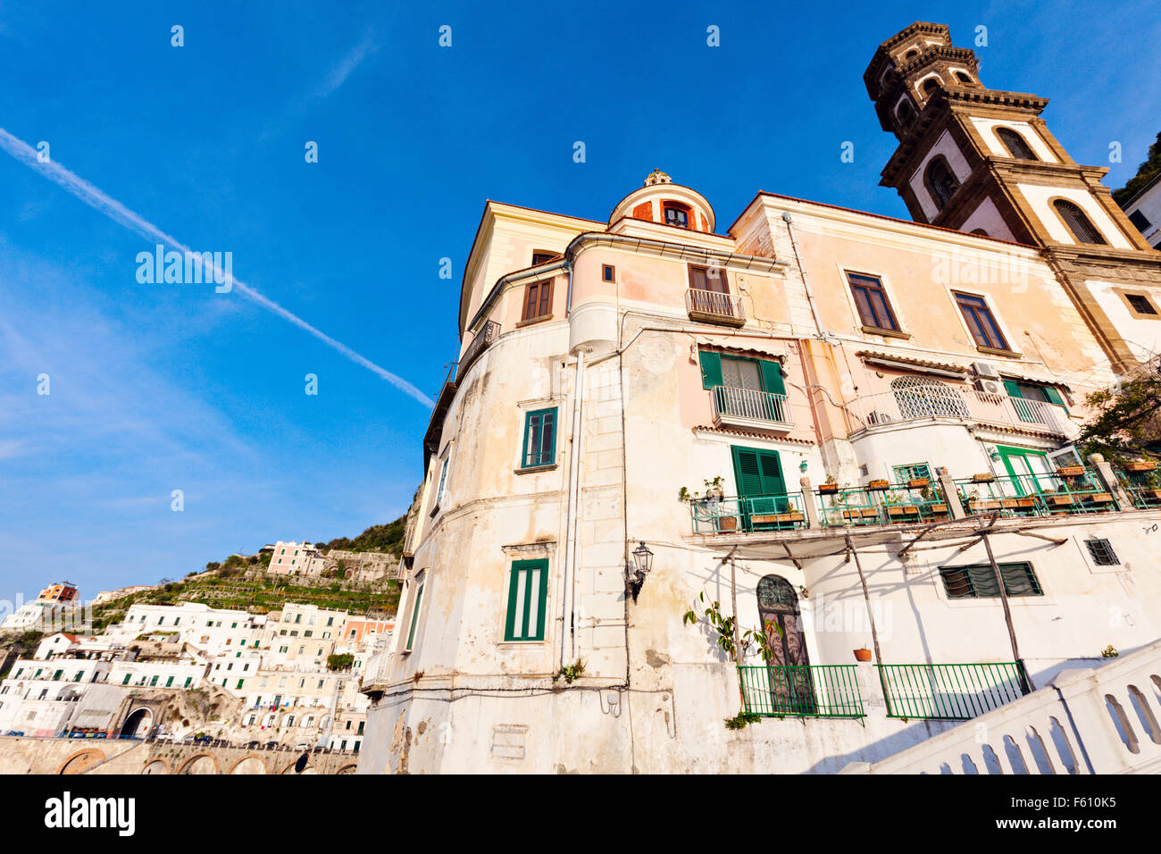 Santa Maria Maddalena la Chiesa in Atrani Foto Stock