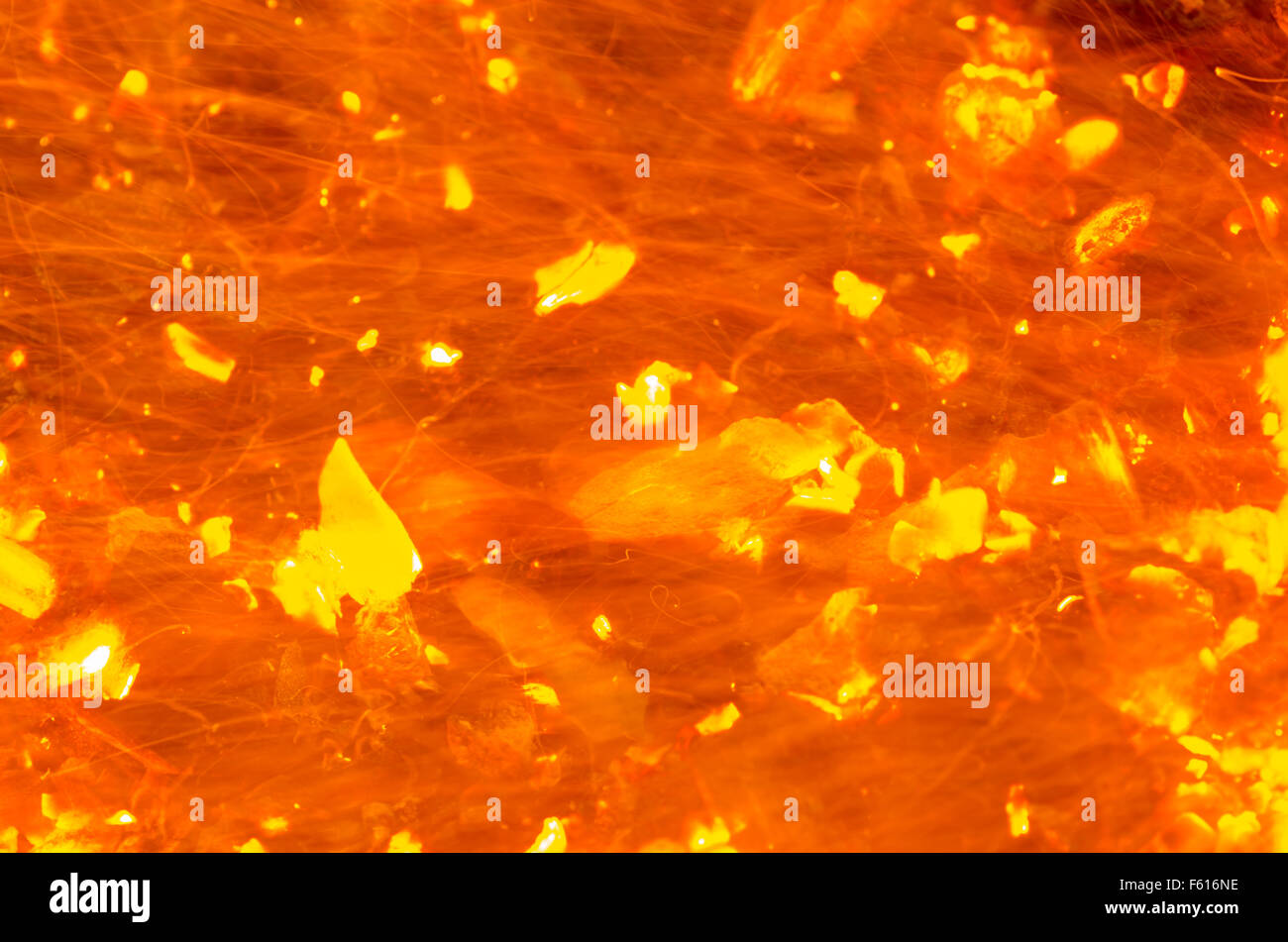 Arancio astratto sfocata sullo sfondo di fuoco Foto Stock