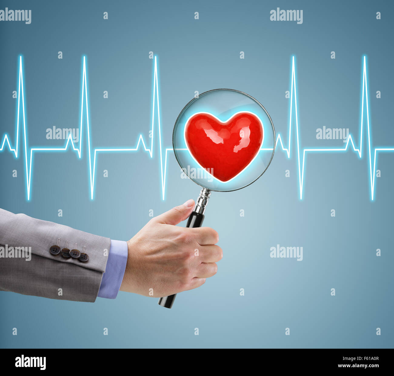 La salute del cuore checkup Foto Stock