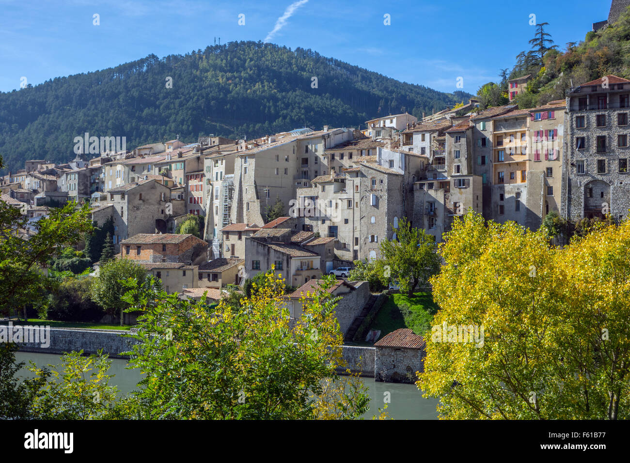 Città vecchia di Sisteron, Sisteron, Provenza, regione Provence-Alpes-Côte d'Azur, in Francia Foto Stock