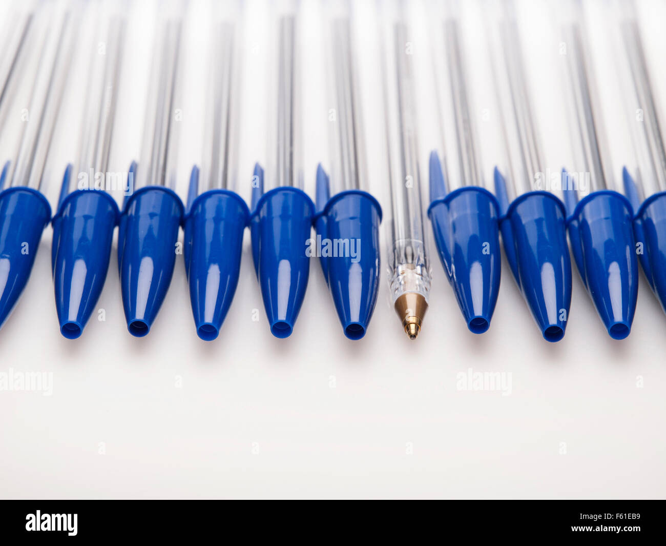 Bic crystal penne blu Foto Stock