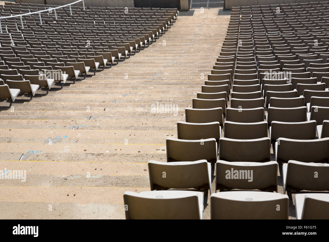 Campo vuoto stadio sedi Foto Stock