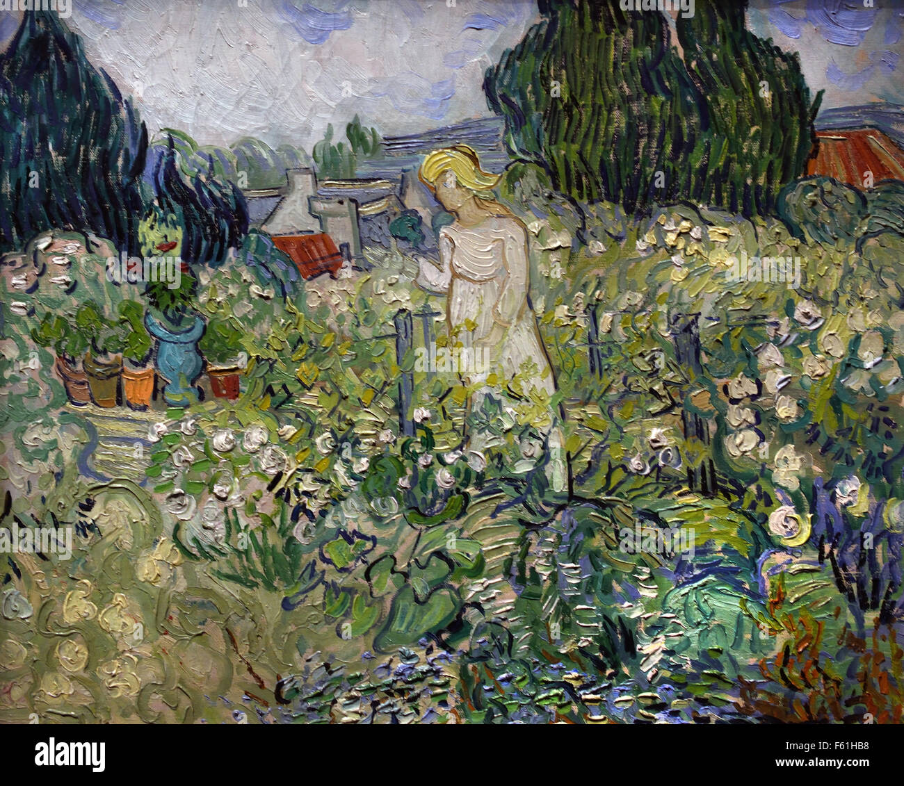 Mademoiselle Gachet nel suo giardino ad Auvers-sur-Oise 1890 Vincent van Gogh 1853– 1890 Olanda pittore post-impressionista olandese Foto Stock