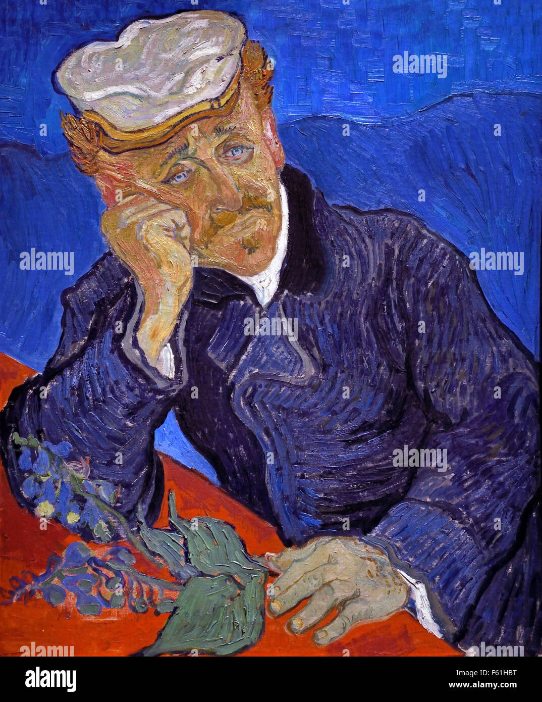 Ritratto di Dr Gachet 1890 Vincent van Gogh 1853–1890 Vincent Willem van Gogh 30 Marzo 1853 – 29 Luglio 1890, pittore olandese post-impressionista Foto Stock