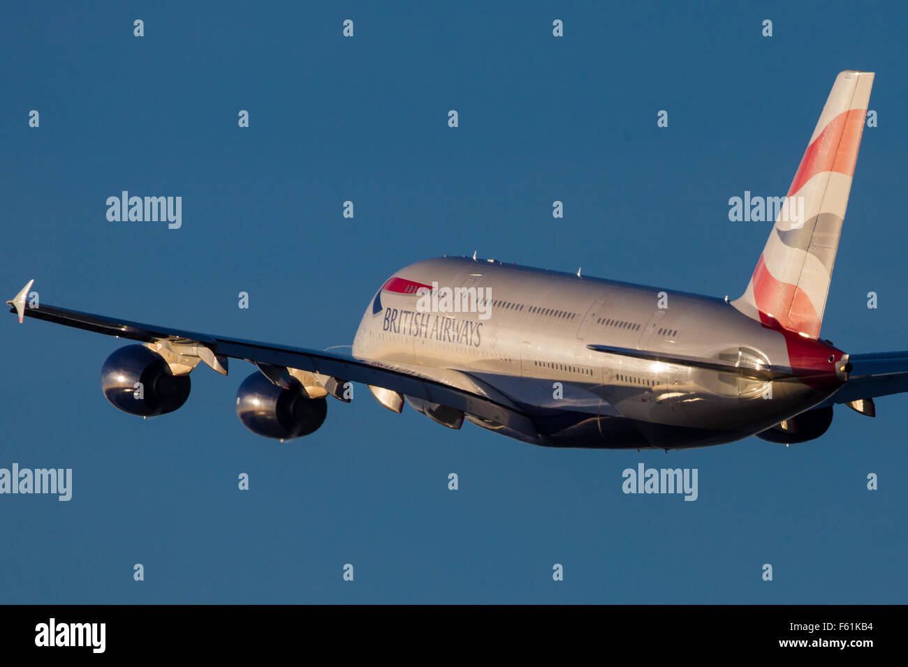 British Airways Airbus A380 Foto Stock