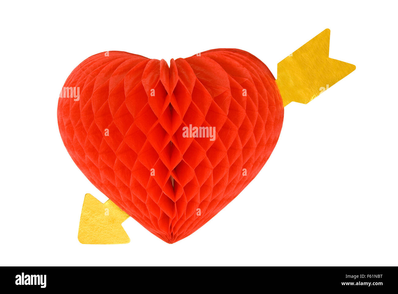 Valentino Rossi decorazione di cuore con freccia oro attraverso di esso Foto Stock