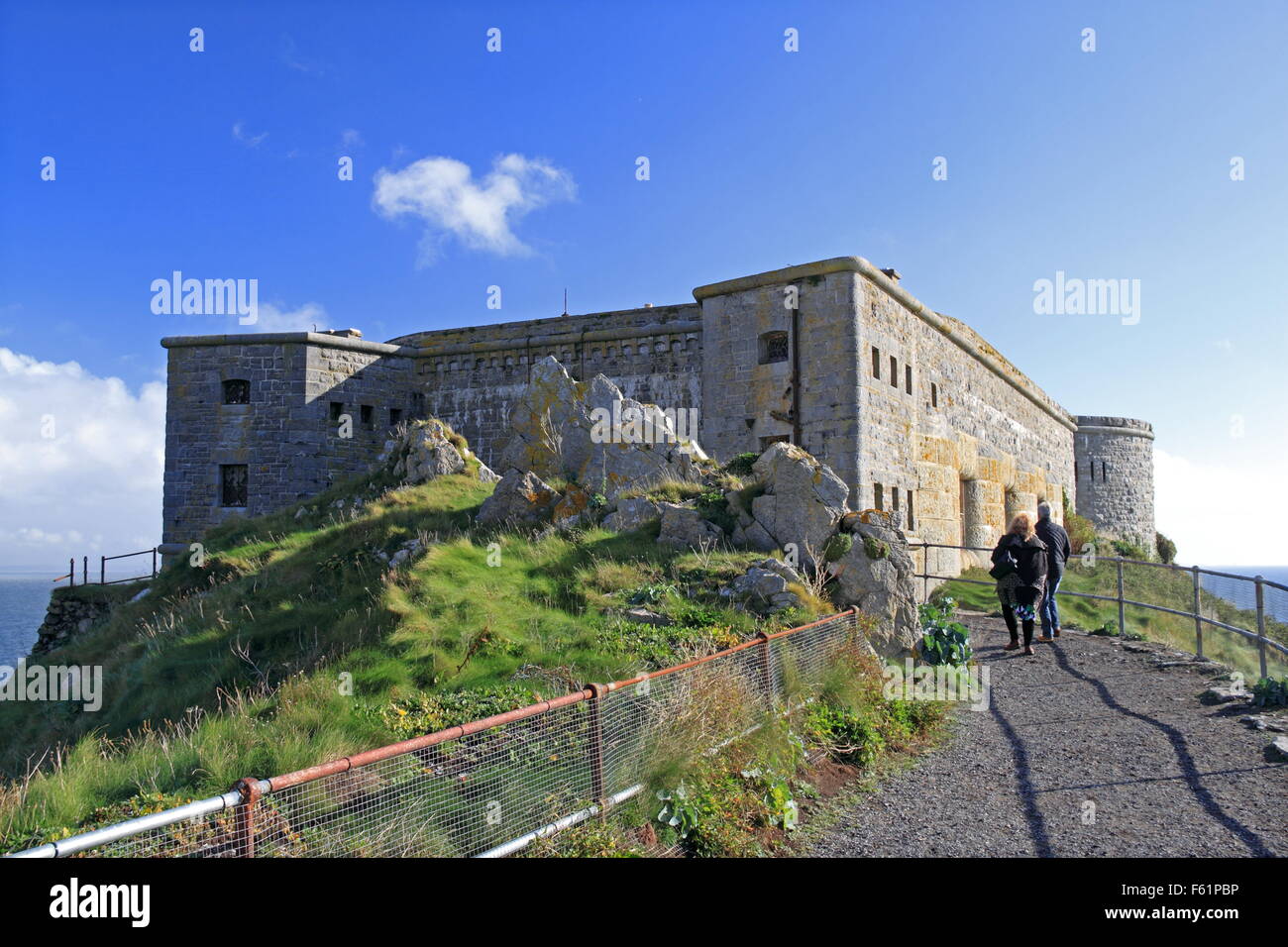 St Catherine's Fort, Tenby, Pembrokeshire, Dyfed Galles, Gran Bretagna, Regno Unito Regno Unito, Europa Foto Stock