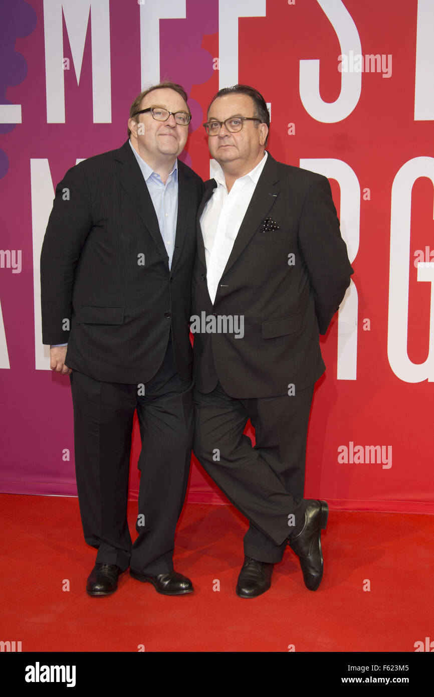 Celebrità presenti all'apertura di Hamburger Filmfest 2015 al Cinema Cinemaxx Catherine Deneuve si è aggiudicato il Douglas- Sirk -Preis dotate: Gustav Peter Woehler, Albert Wiederspiel dove: Amburgo, Germania Quando: 02 Ott 2015 Foto Stock