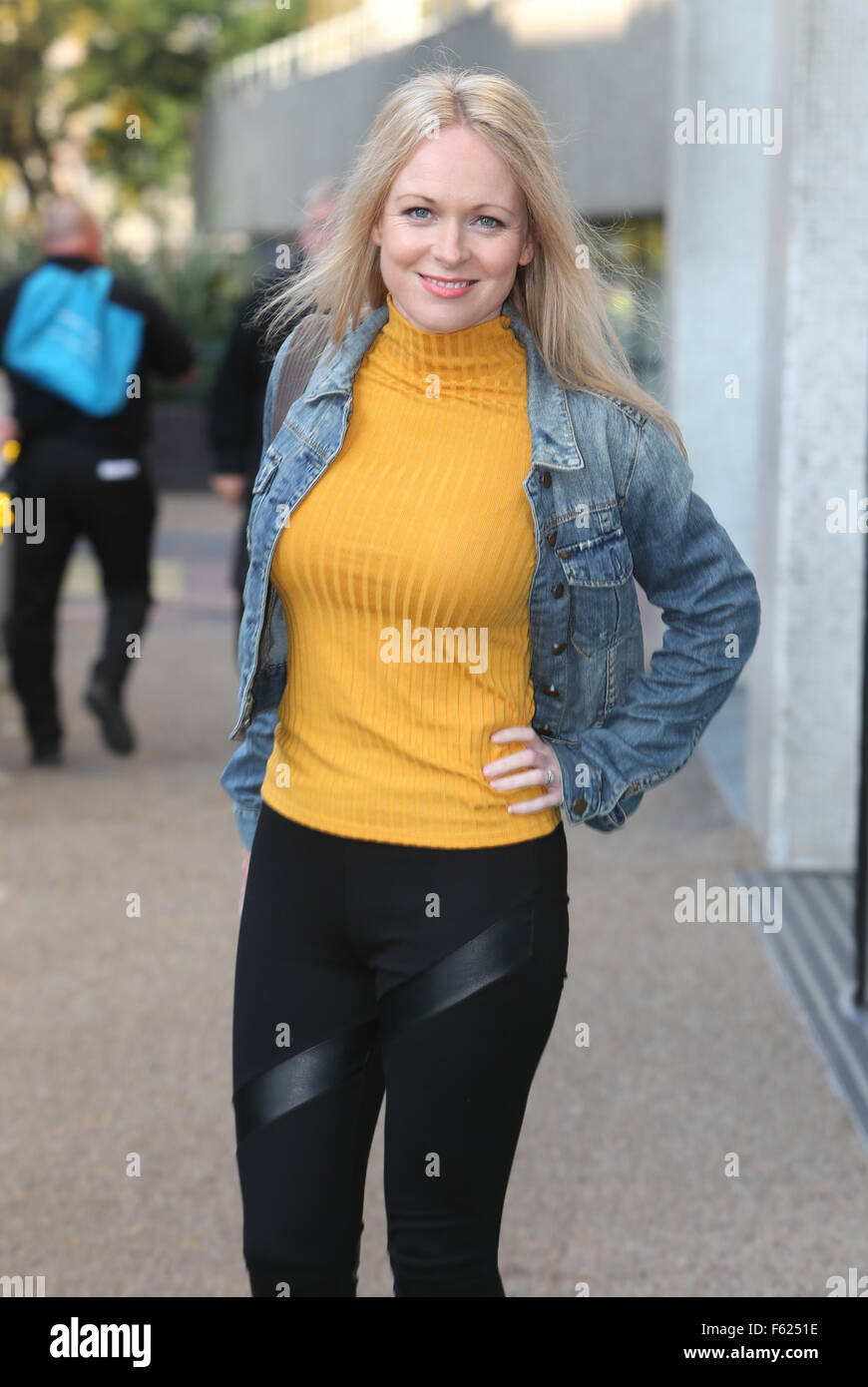 Michelle Hardwick fuori ITV Studios con: Michelle Hardwick dove: Londra, Regno Unito quando: 02 Ott 2015 Foto Stock