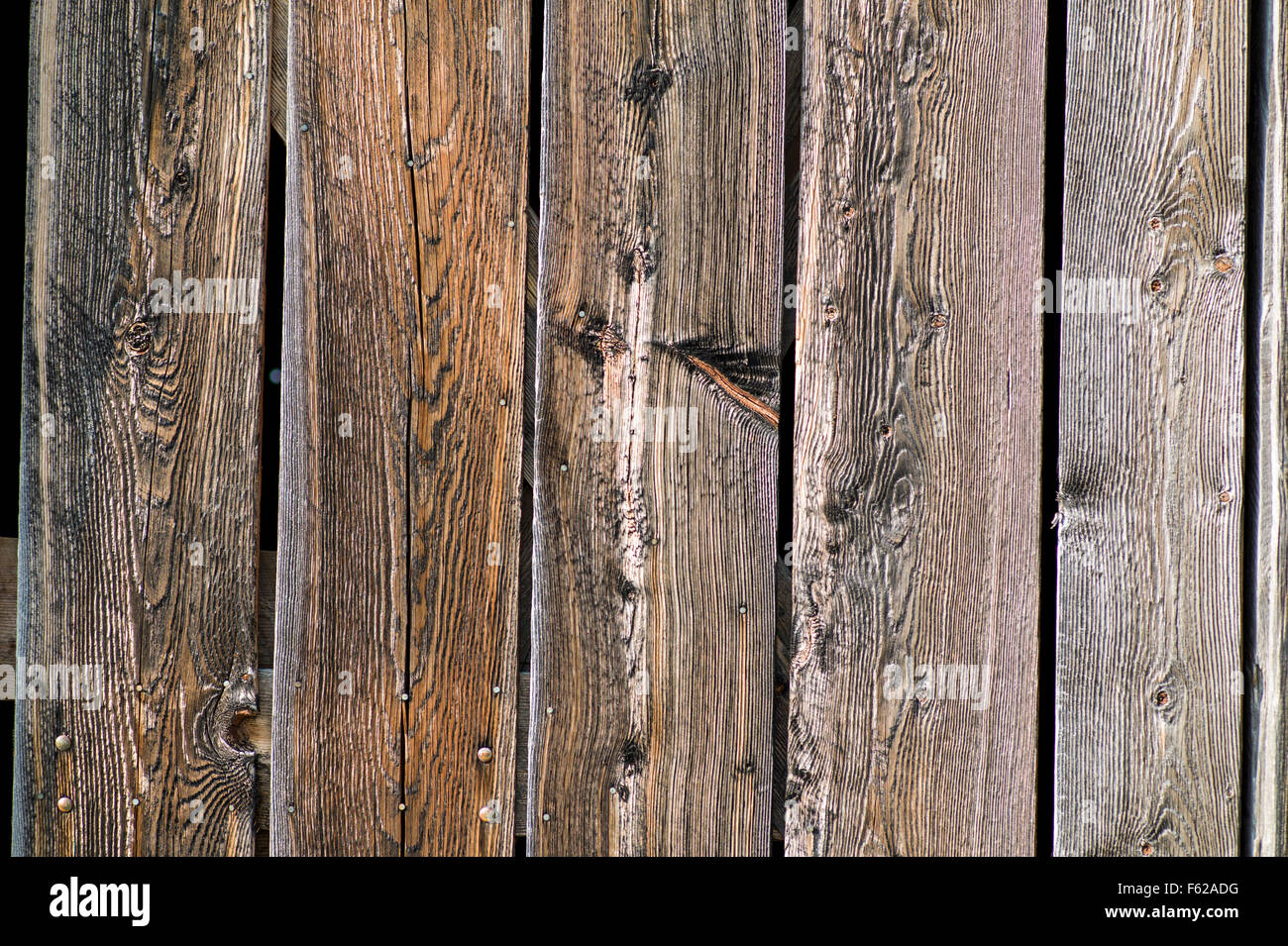 Close-up dello storico Thomas Murphy fienile schierata; Moulton Homestead (c 1910); Mormone fila distretto storico; Grand Teton Nat'l. Pk Foto Stock