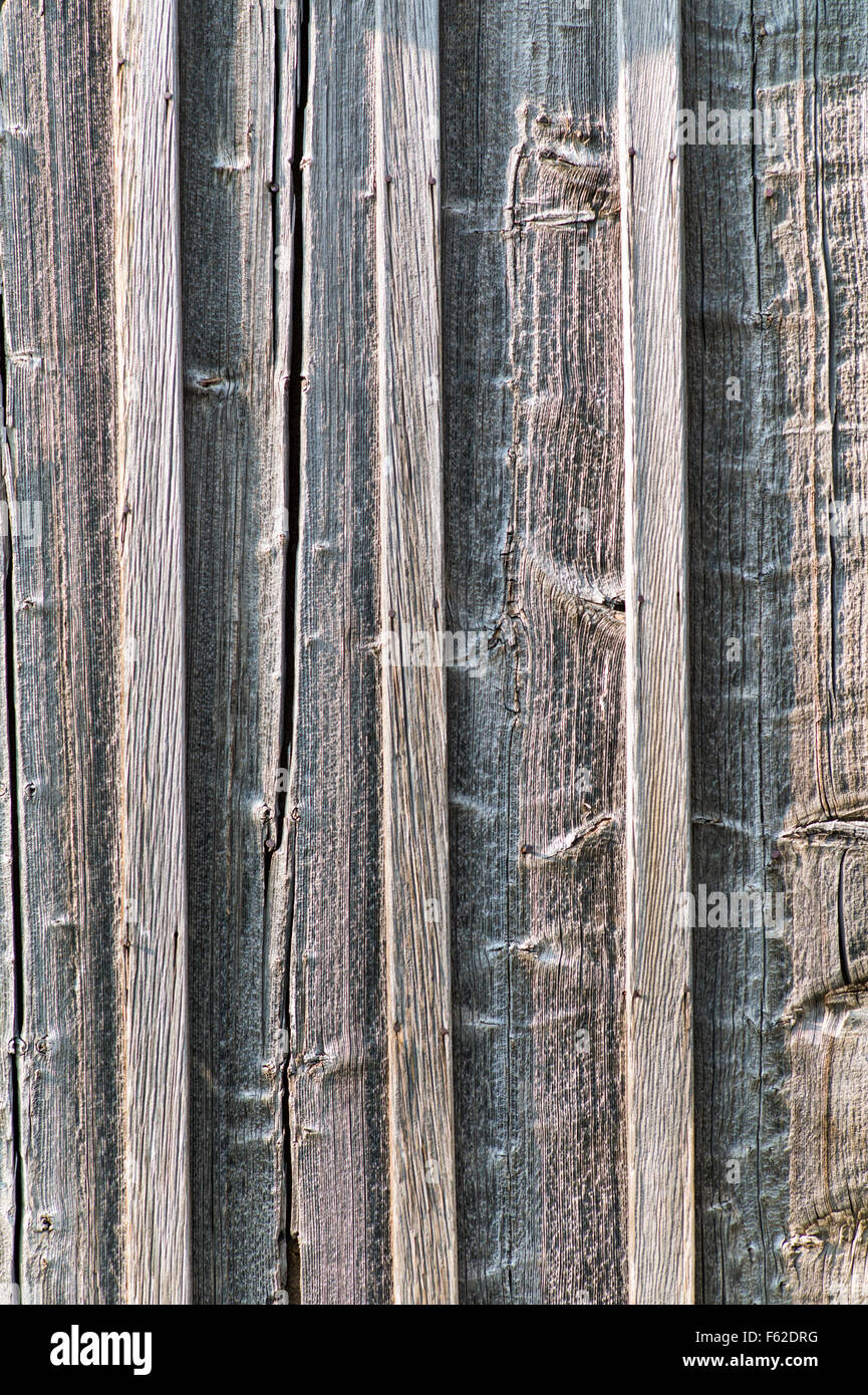 Close-up dello storico Thomas Murphy fienile schierata; Moulton Homestead (c 1910); Mormone fila distretto storico; Grand Teton Nat'l. Pk Foto Stock