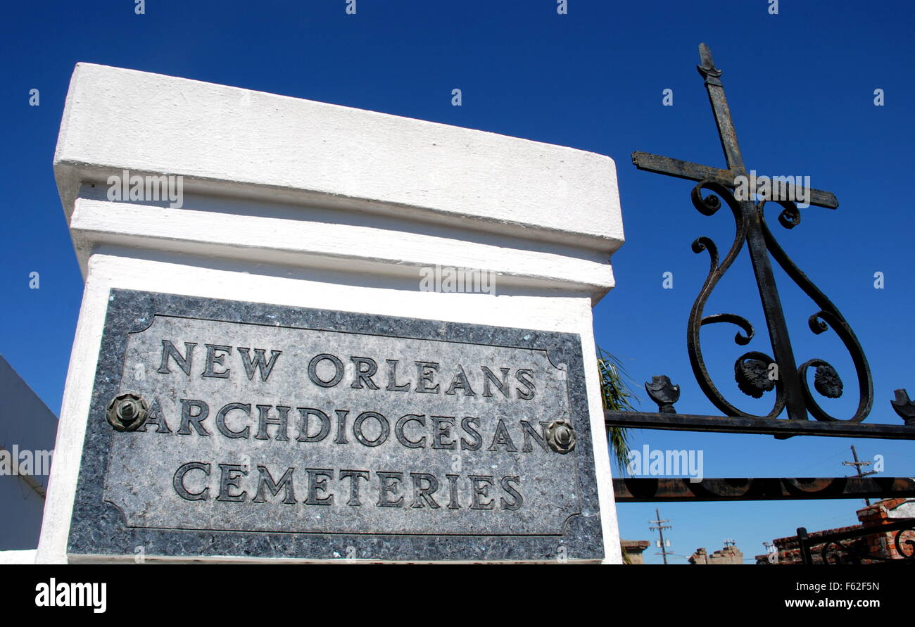 New Orleans Arcidiocesana di cimiteri Foto Stock
