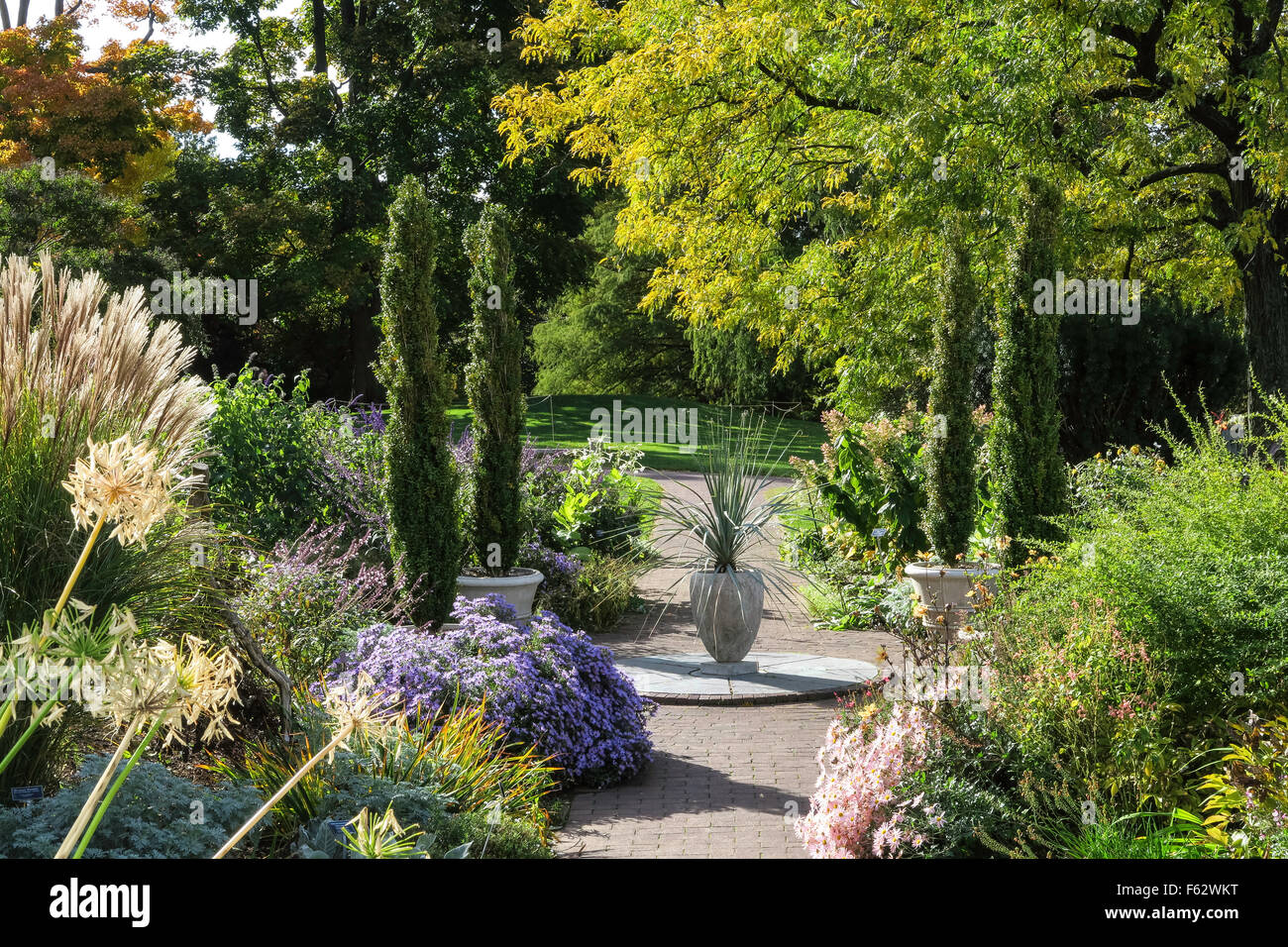 Wave Hill giardino pubblico nel Bronx, New York, Stati Uniti d'America Foto Stock