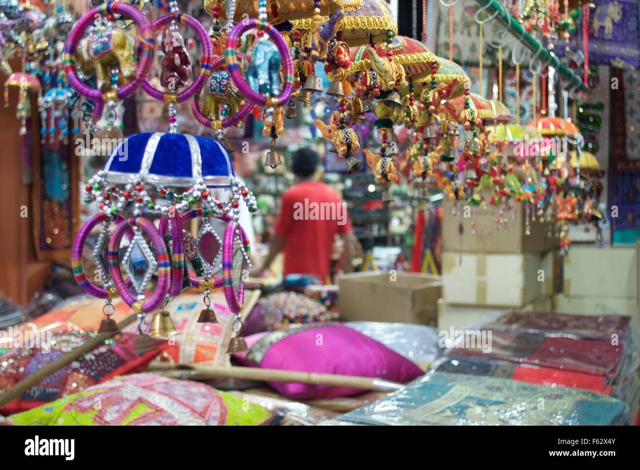 Artigianato indiano mercato in little indian singapore Foto Stock