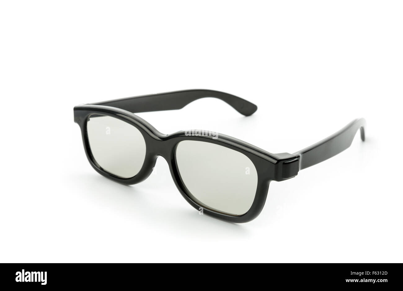 Occhio nero vetri isolati su sfondo bianco Foto Stock