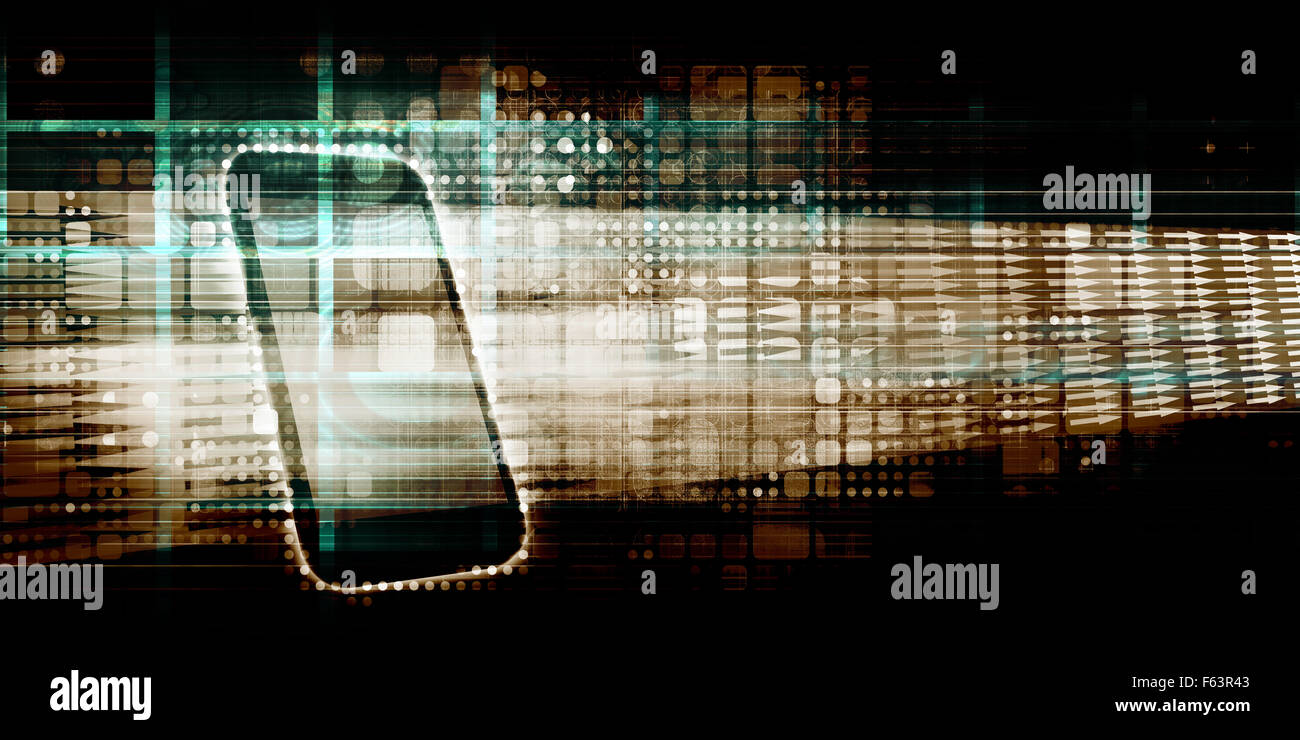 Smart Phone Mobile con il Cloud Software Applicativo Foto Stock