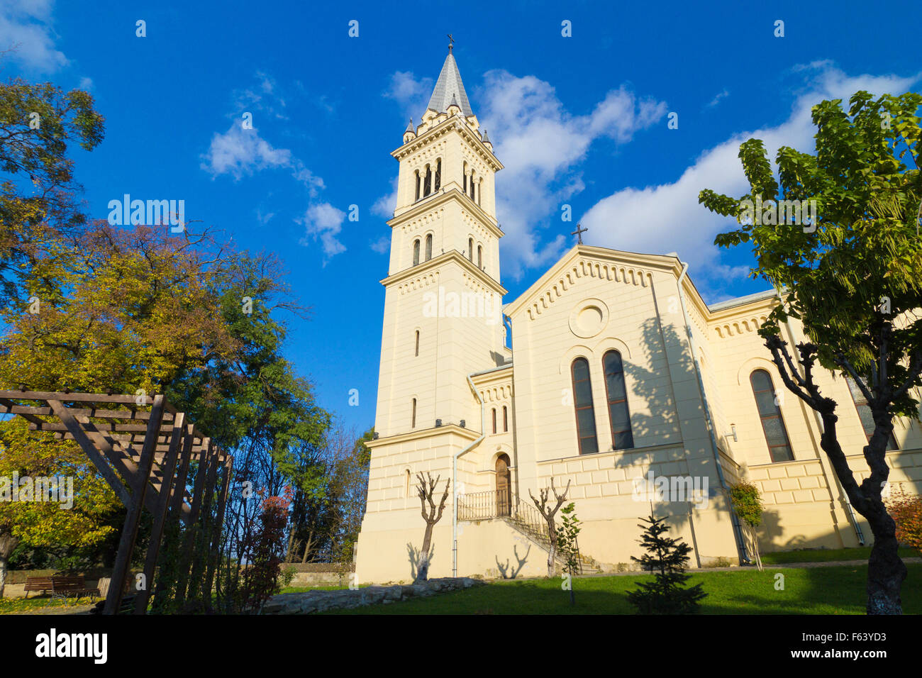San Giuseppe Cattedrale cattolica romana in Sighisoara,Transilvania, Romania Foto Stock