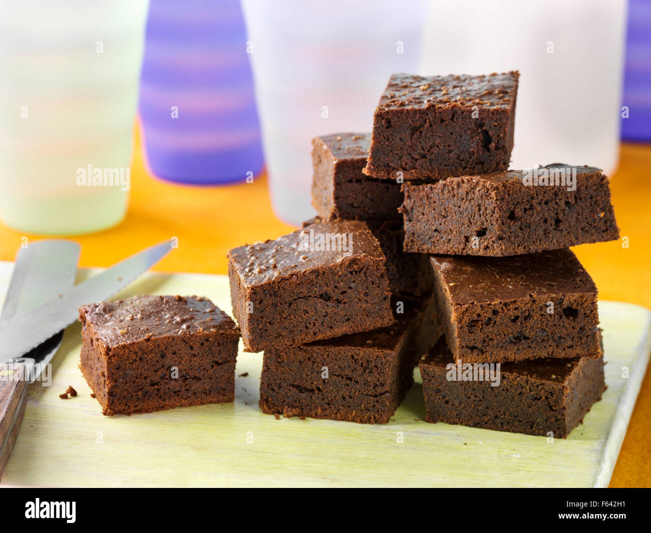 Brownie senza sforzo Foto Stock