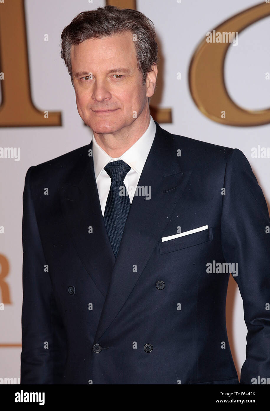 Jan 14, 2015 - Londra, Inghilterra, Regno Unito - Colin Firth frequentando Kingsman: il servizio segreto Premiere Mondiale, Odeon Leicester Square Foto Stock