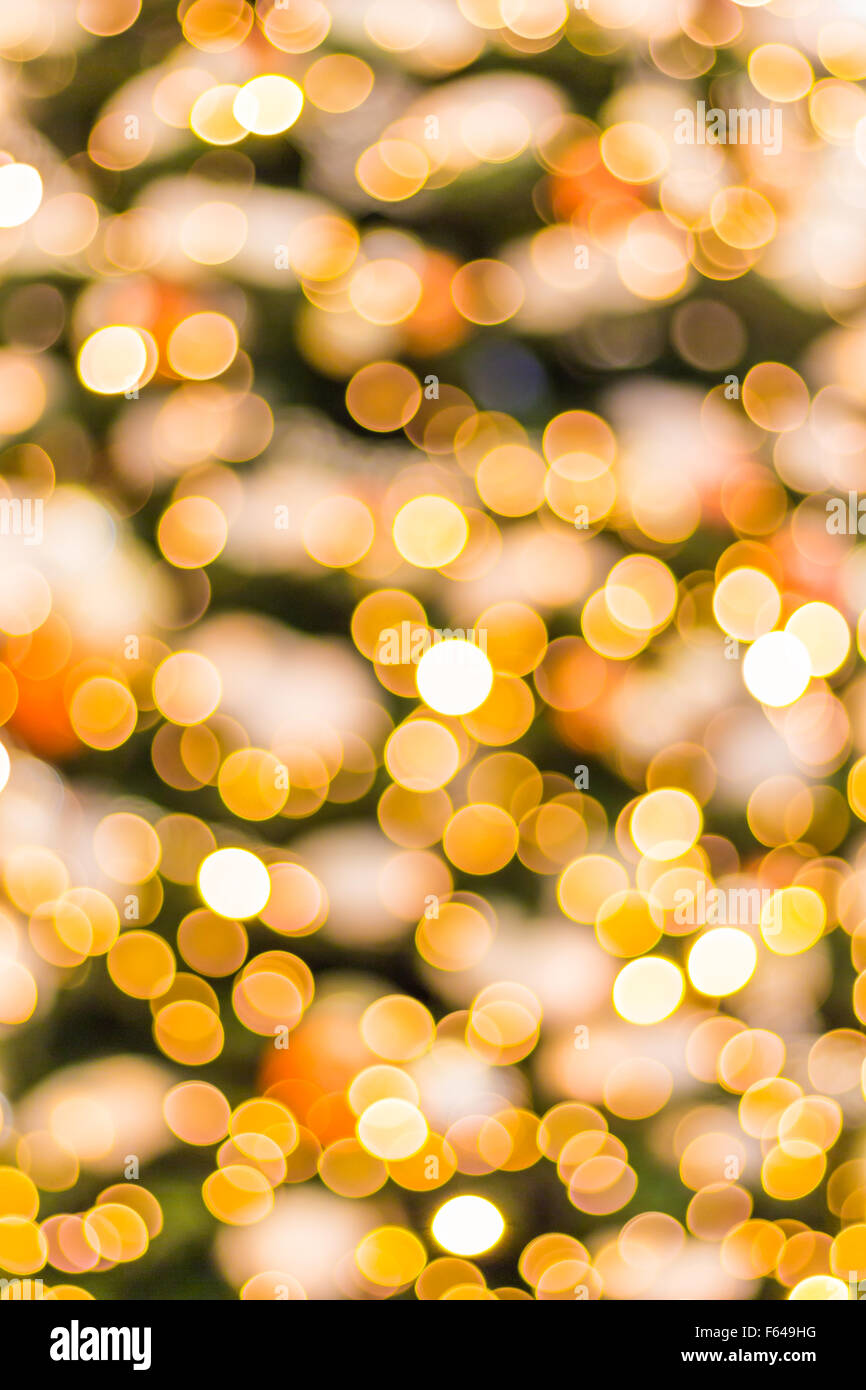Abstract sfondo di Natale con luci sfocati Foto Stock