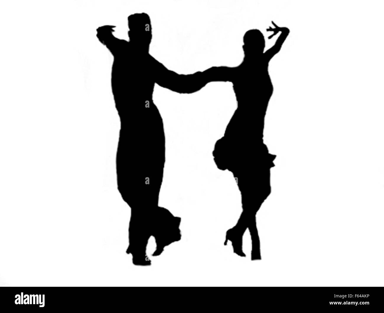 Latin fast balli. L uomo e la donna appassionatamente danza. Coppia giovane prende parte alle competizioni. Foto Stock