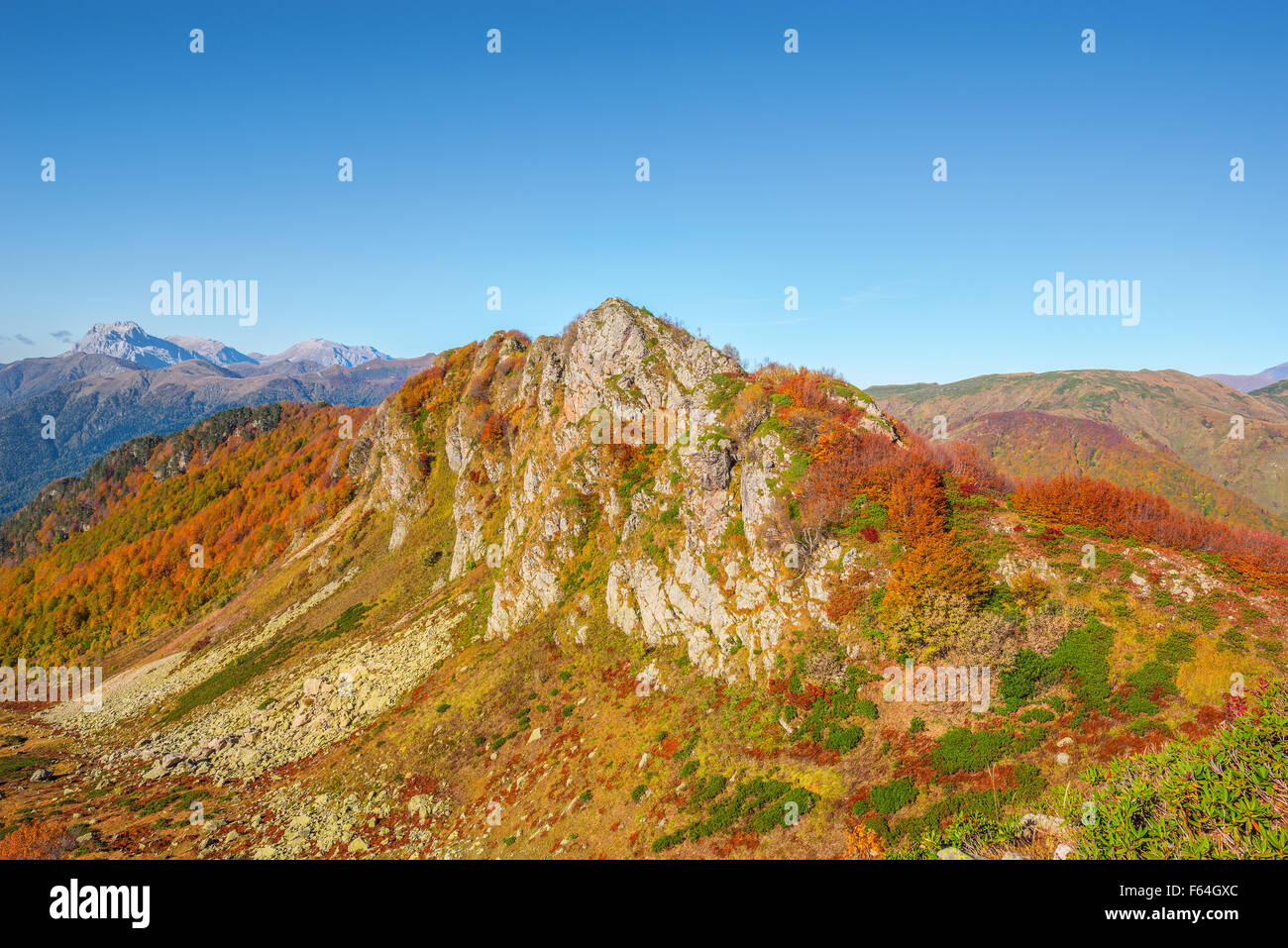 Autunno paesaggio di montagna. Foto Stock