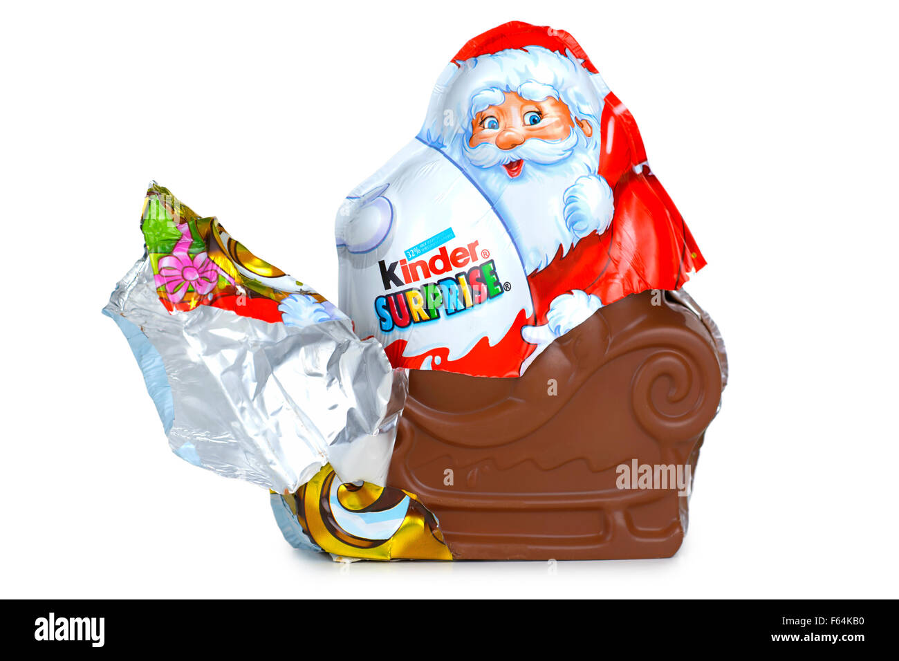Kinder sorpresa Santa Claus, uovo Foto Stock