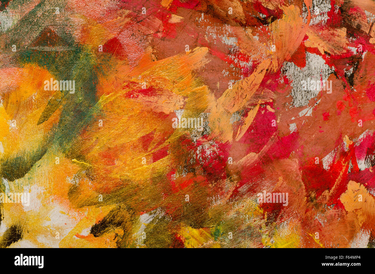 Colorata tavolozza di pittori texture di sfondo Foto Stock