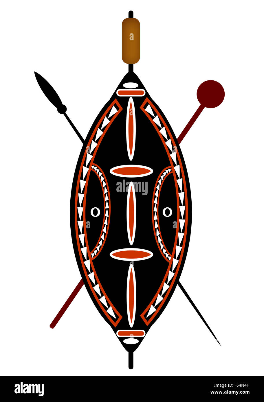 MAGNIFICO SCUDO ZULUS - Zulù - Sudafrica (Senza Prezzo di Riserva