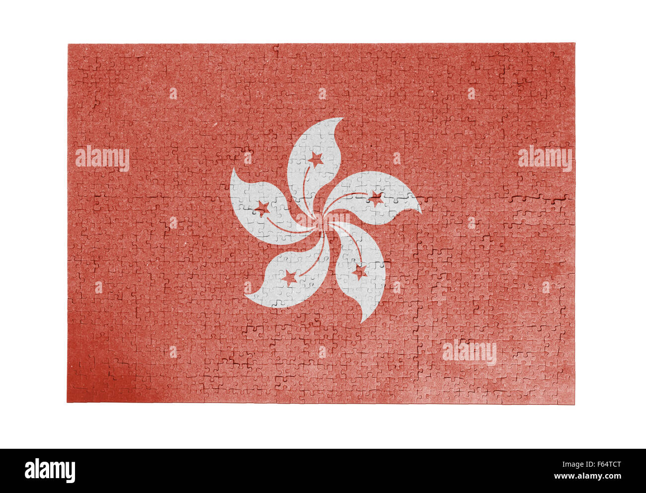 Grande puzzle di 1000 pezzi - bandiera - Hong Kong Foto Stock