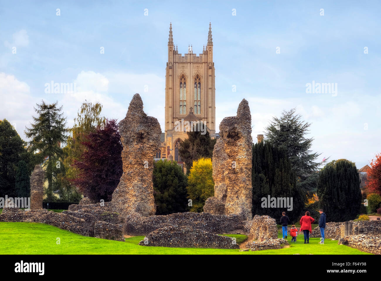 St Edmundsbury Cathedral, Bury St Edmunds, Suffolk, Inghilterra, Regno Unito Foto Stock