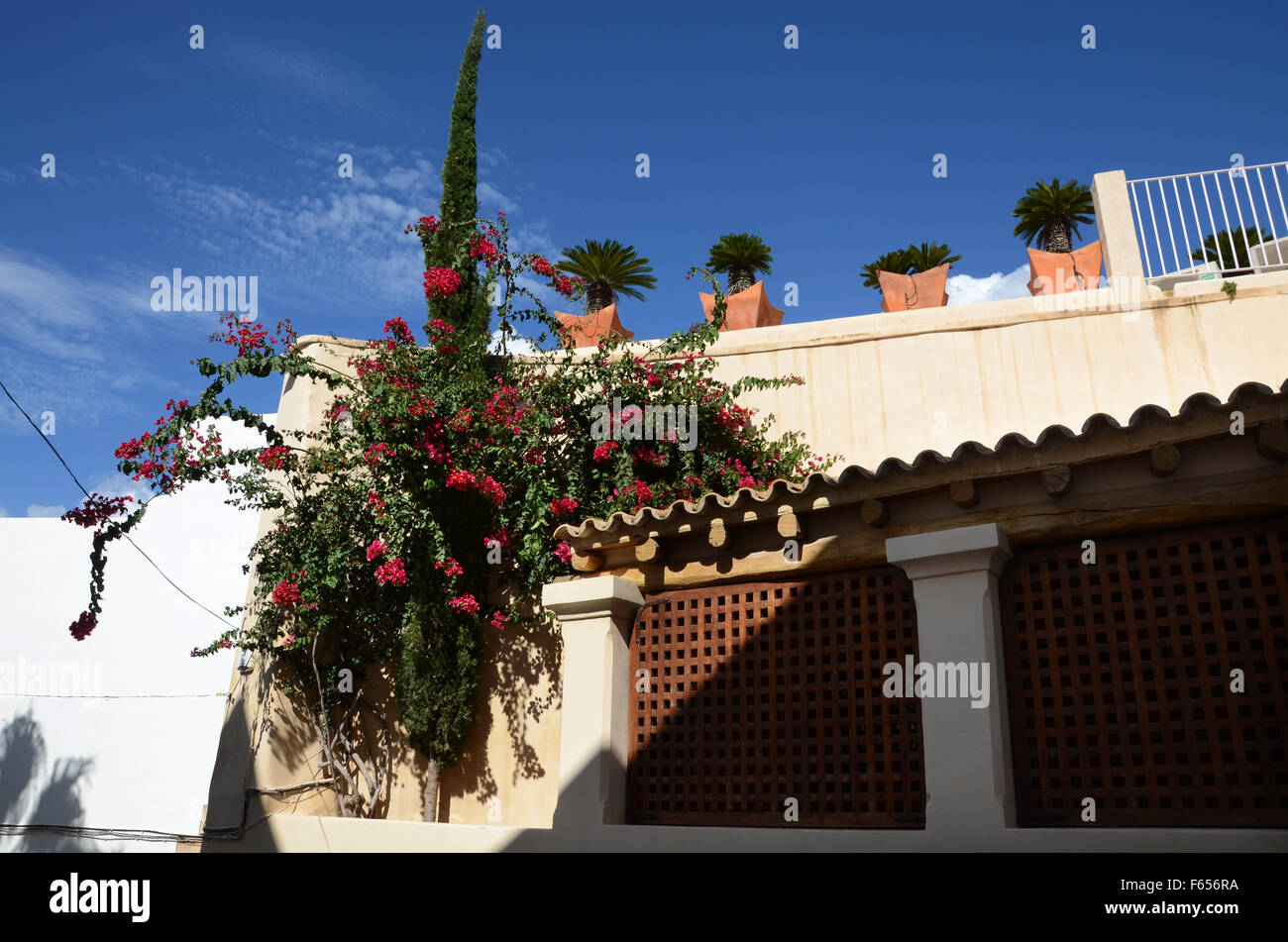 Città vecchia Dalt Vila, Ibiza spagna Foto Stock