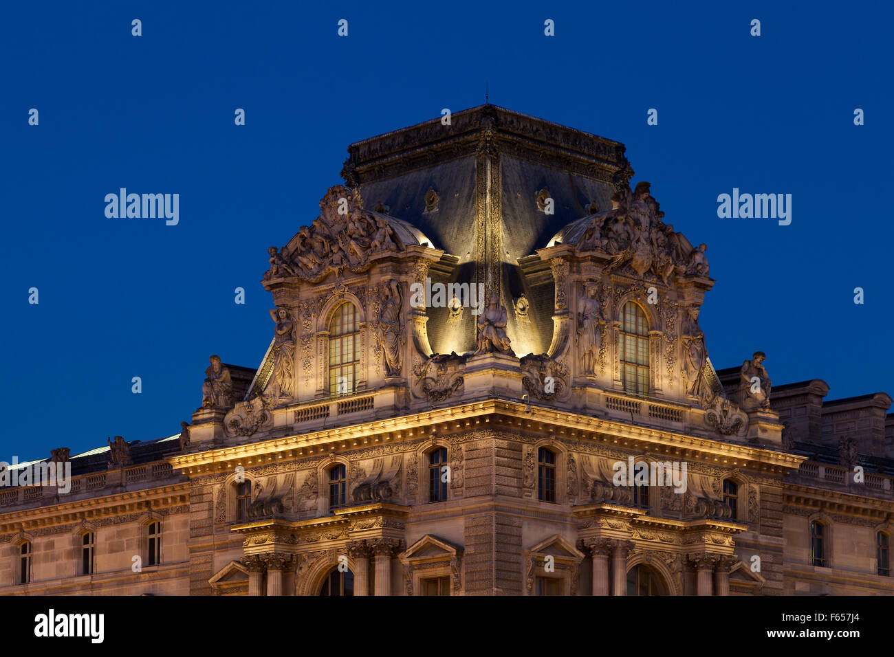 Il museo del Louvre, Parigi, Ile-de-France, Francia Foto Stock
