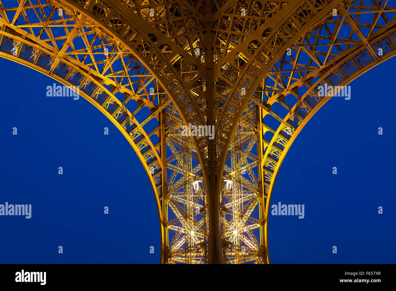 Torre Eiffel, Parigi, Ile-de-France, Francia Foto Stock