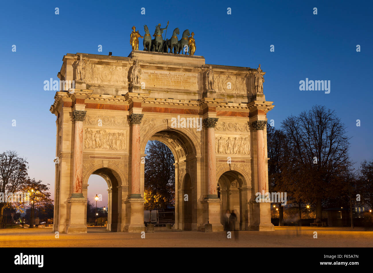 Arc de triomphe du carrousel, Parigi, Ile-de-France, Francia Foto Stock