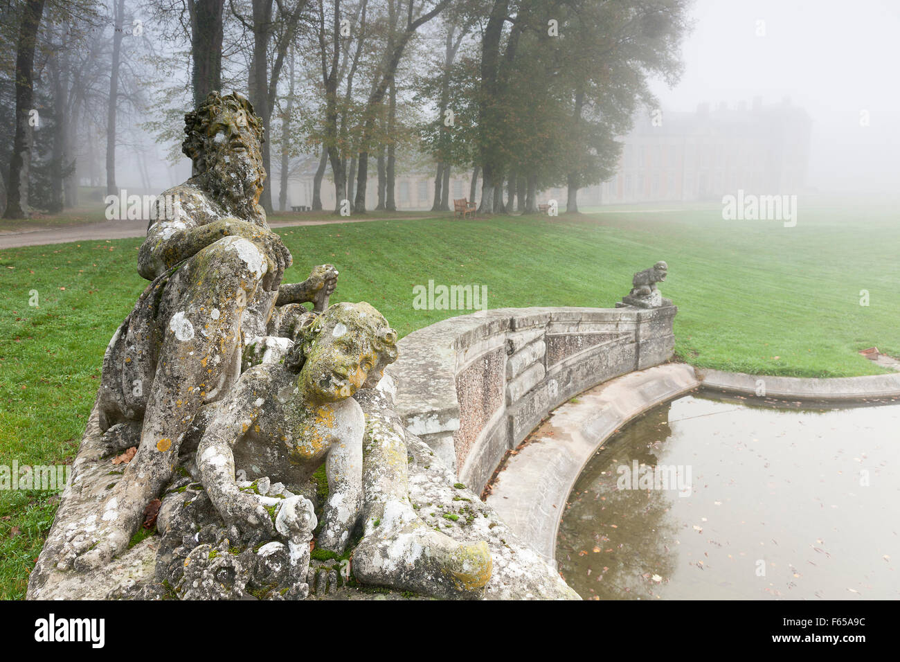 Castello di Chamarande, Essonne, Ile-de-France, Francia Foto Stock