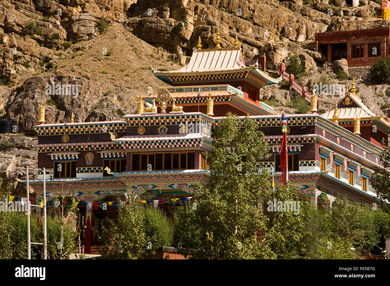 India, Himachal Pradesh, Spiti, Kaza, 2009 Sakya Tangyud (Tenggyu) Monastero Foto Stock