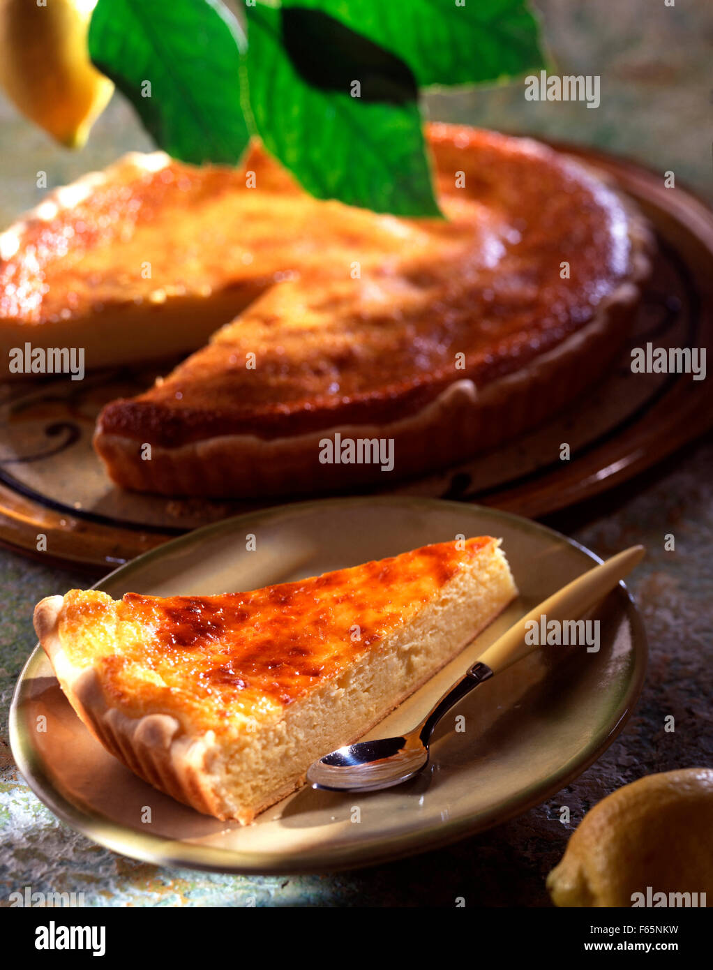 Fiadone,crostata di Corsica Foto Stock