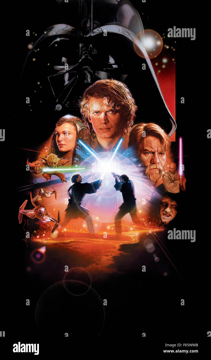 Star Wars Episodio 3 la vendetta dei Sith Anno : 2005 USA Direttore: George Lucas poster del filmato (textless) Foto Stock