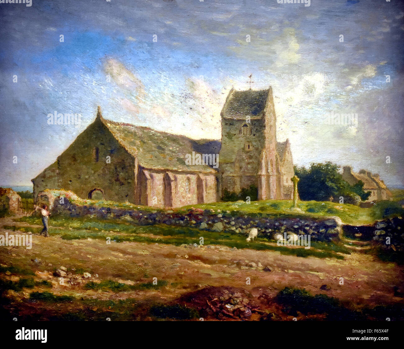 L'église de Gréville - la chiesa di Greville 1871 - 1874 Millet Jean Francois 1814 -1875 Francia francese Foto Stock
