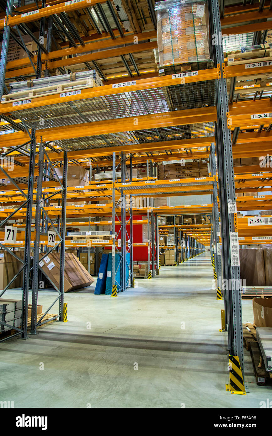 Moderno centro logistico Foto Stock