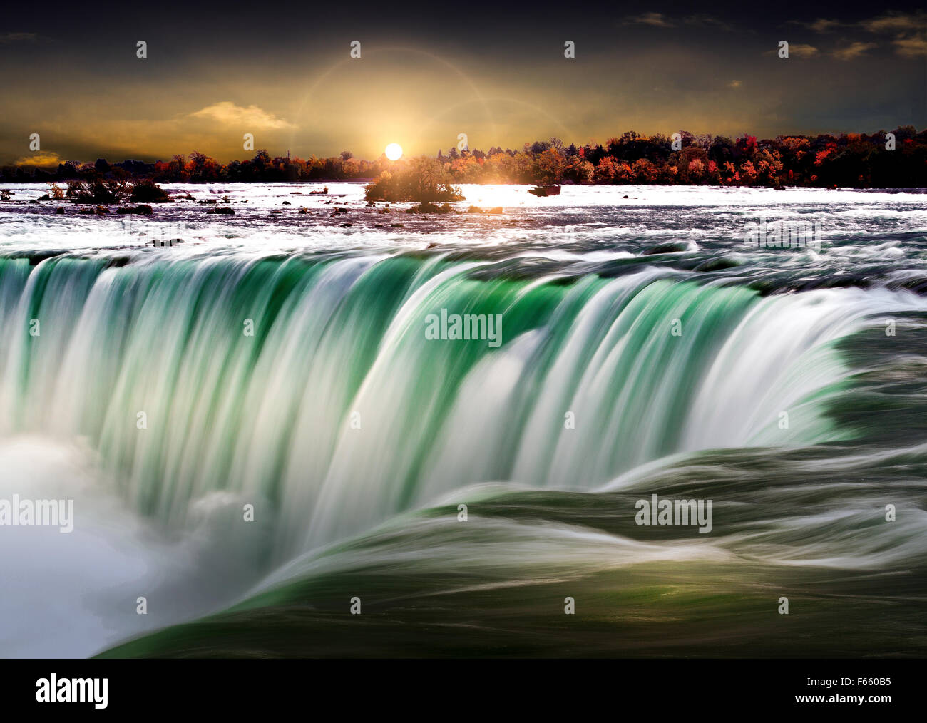 Cascate del Niagara Foto Stock