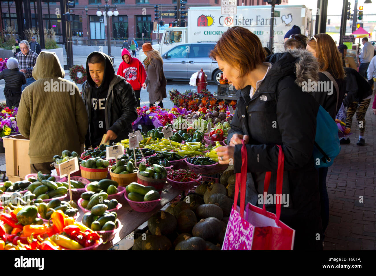 San Paolo Mercato degli Agricoltori, Minnesota, Stati Uniti d'America Foto Stock