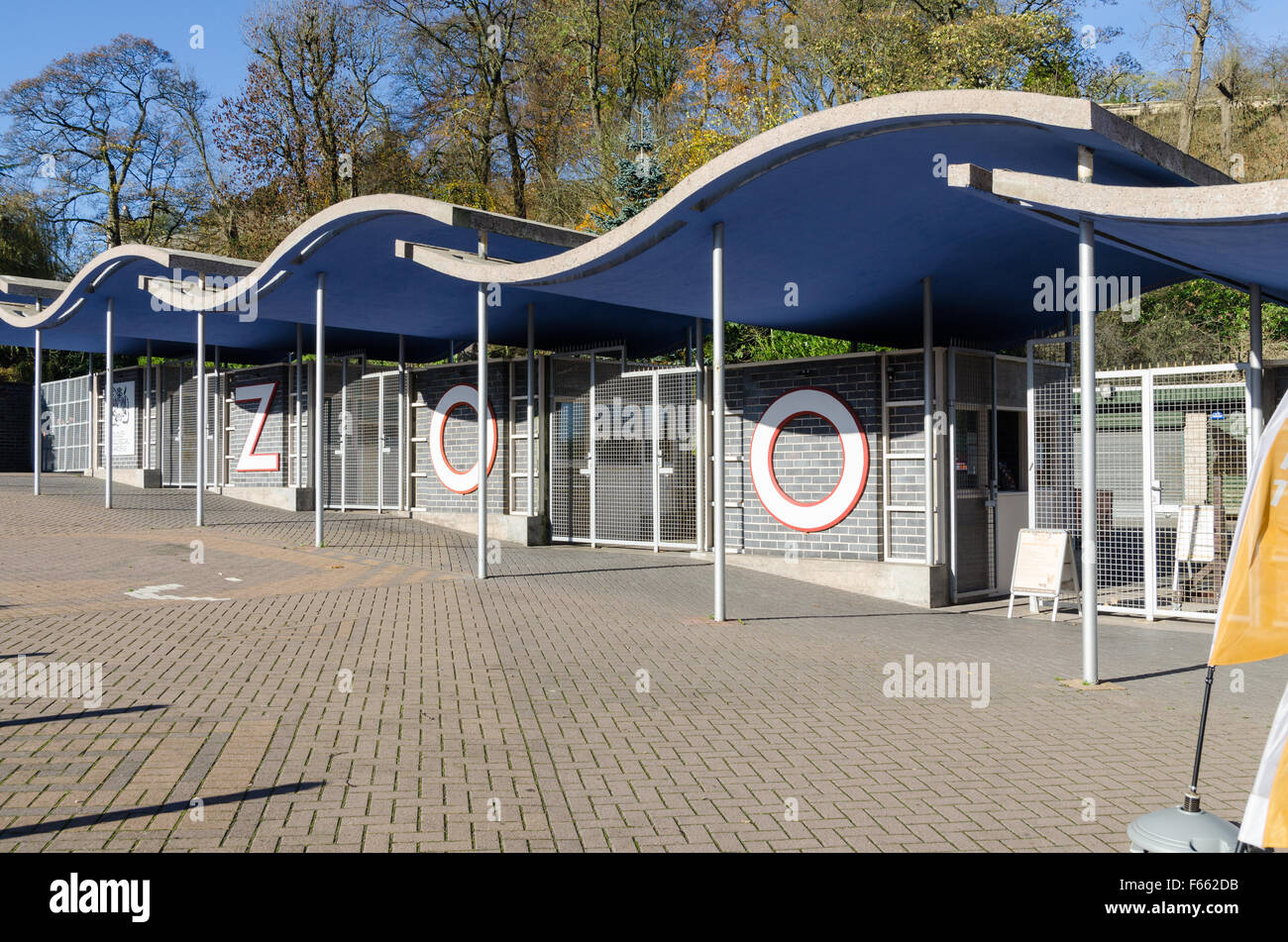 Ingresso a Dudley Zoological Gardens Foto Stock