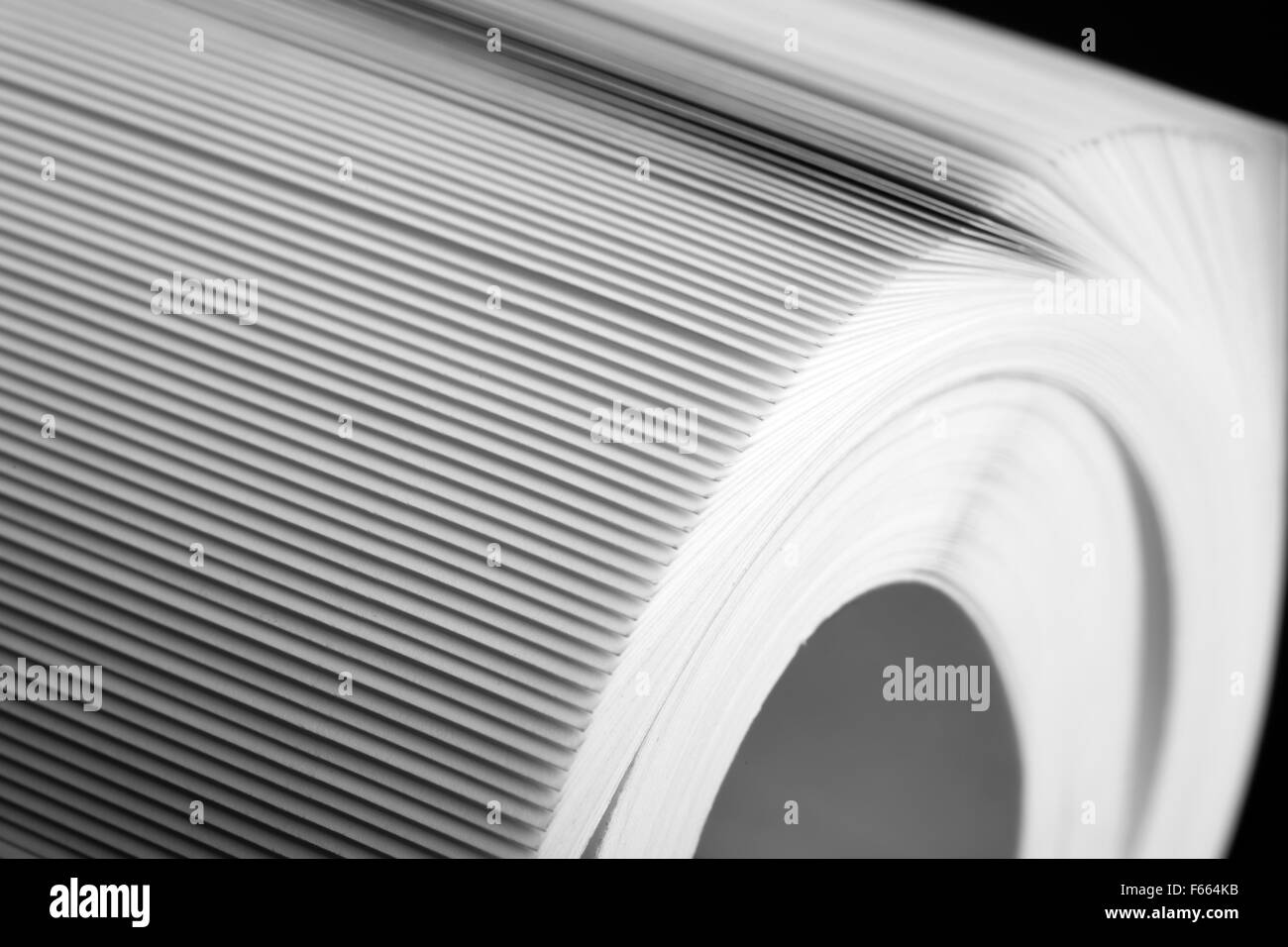 Close-up di arrotolato magazine Foto Stock