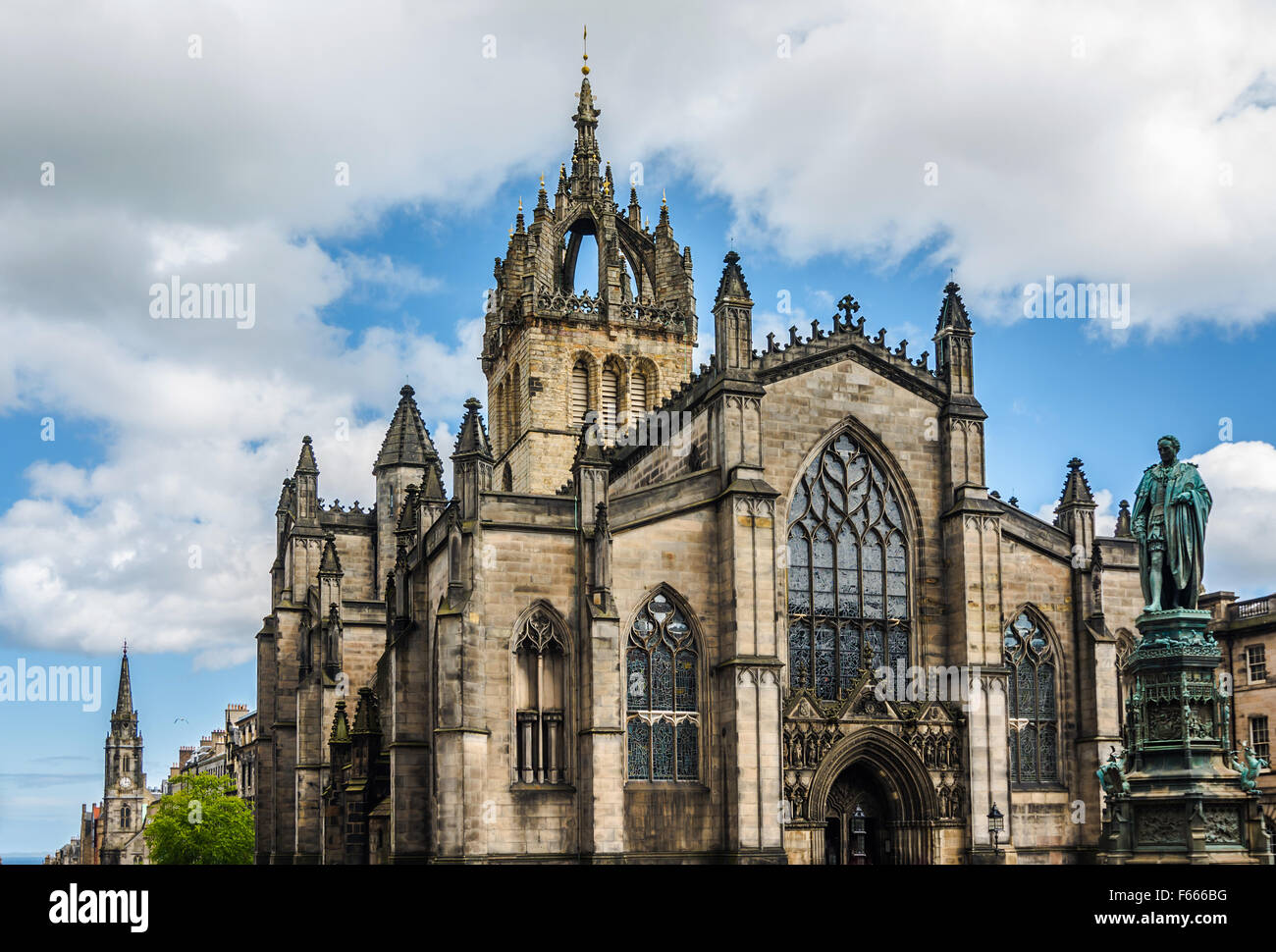 La Cattedrale di St Giles, più appropriatamente denominata alta Kirk di Edimburgo, è il principale luogo di culto della Chiesa di Scotlan Foto Stock
